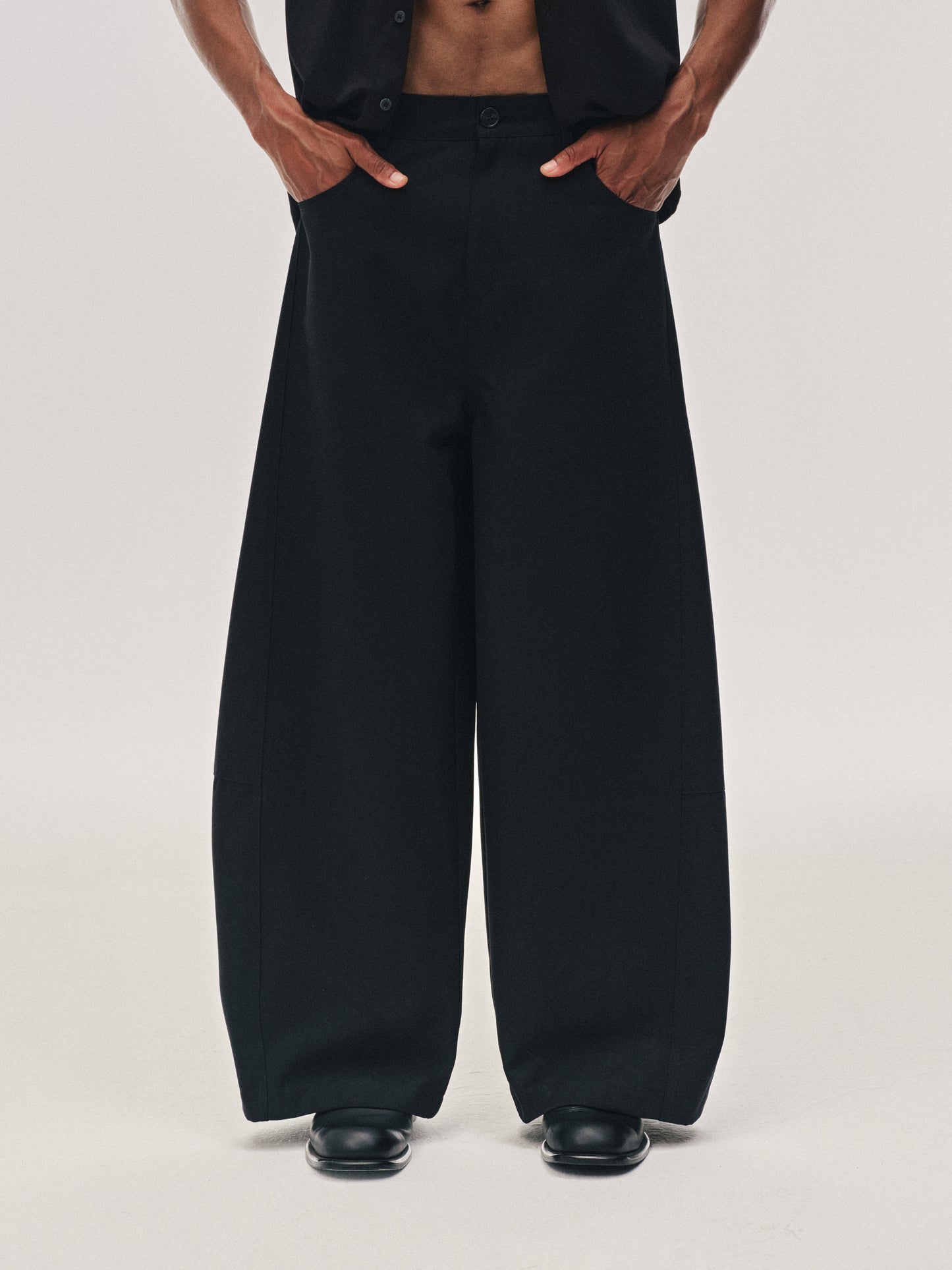 Pantalones anchos de línea