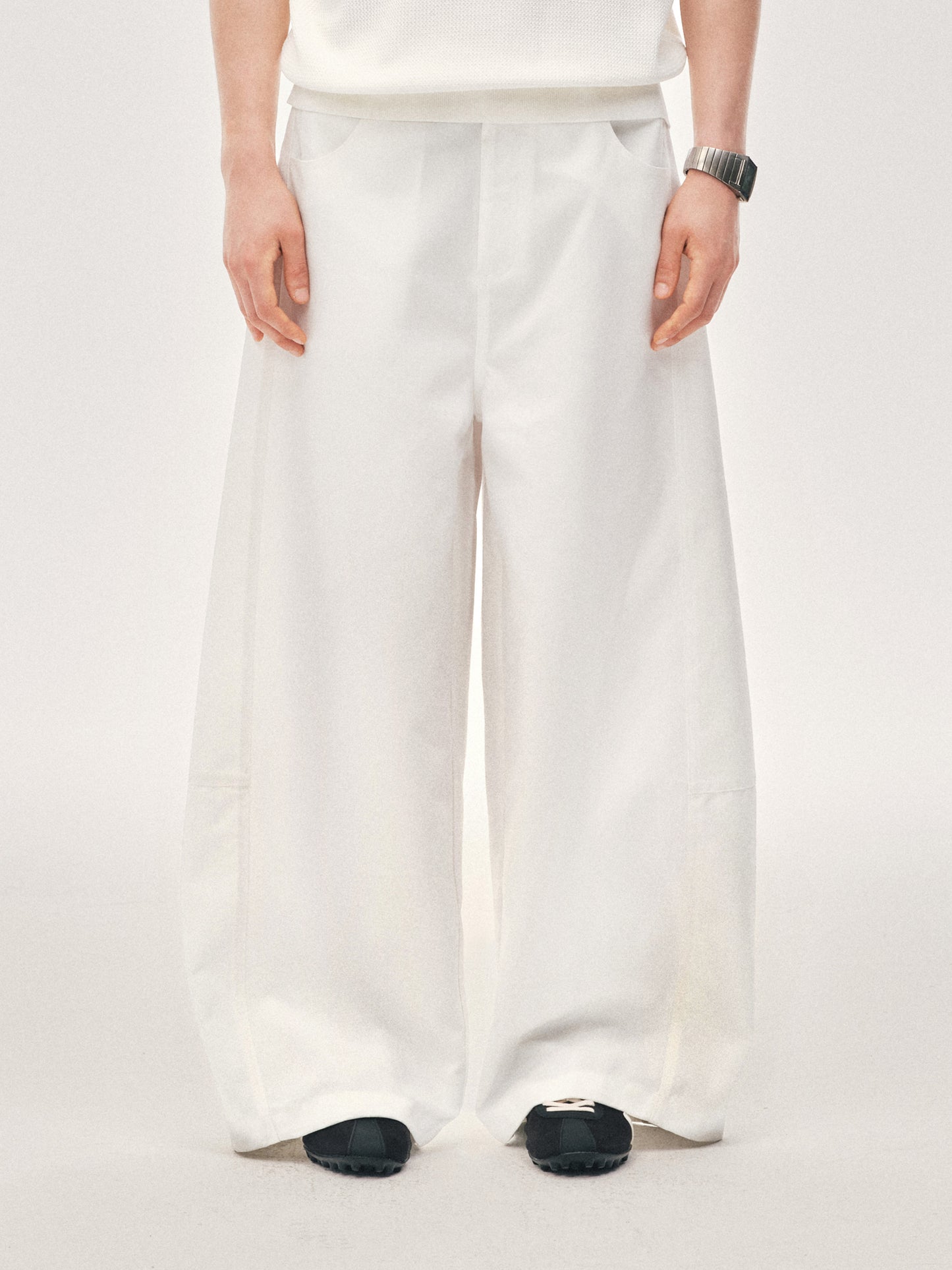 Pantalones anchos de línea