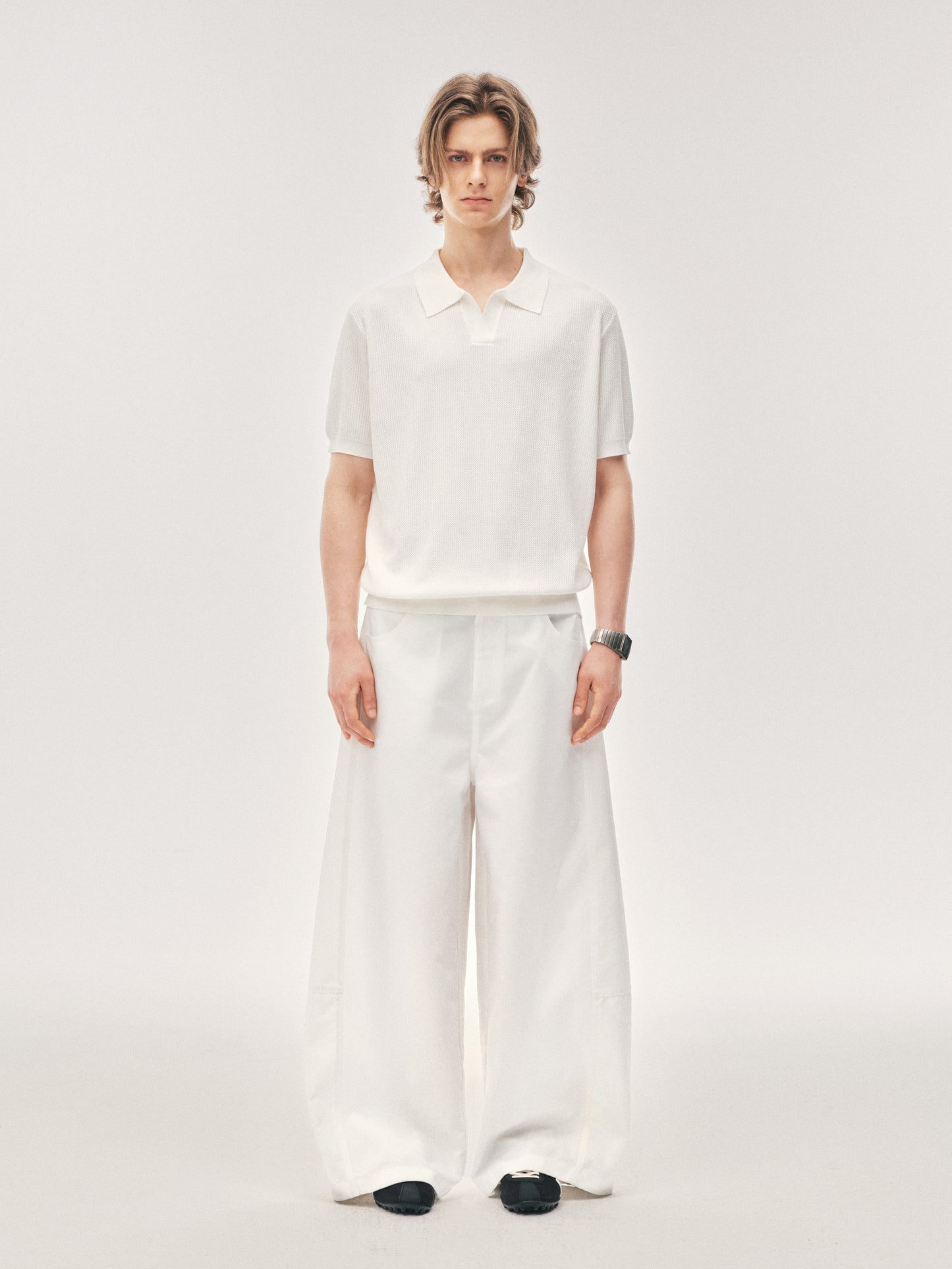 Pantalones anchos de línea