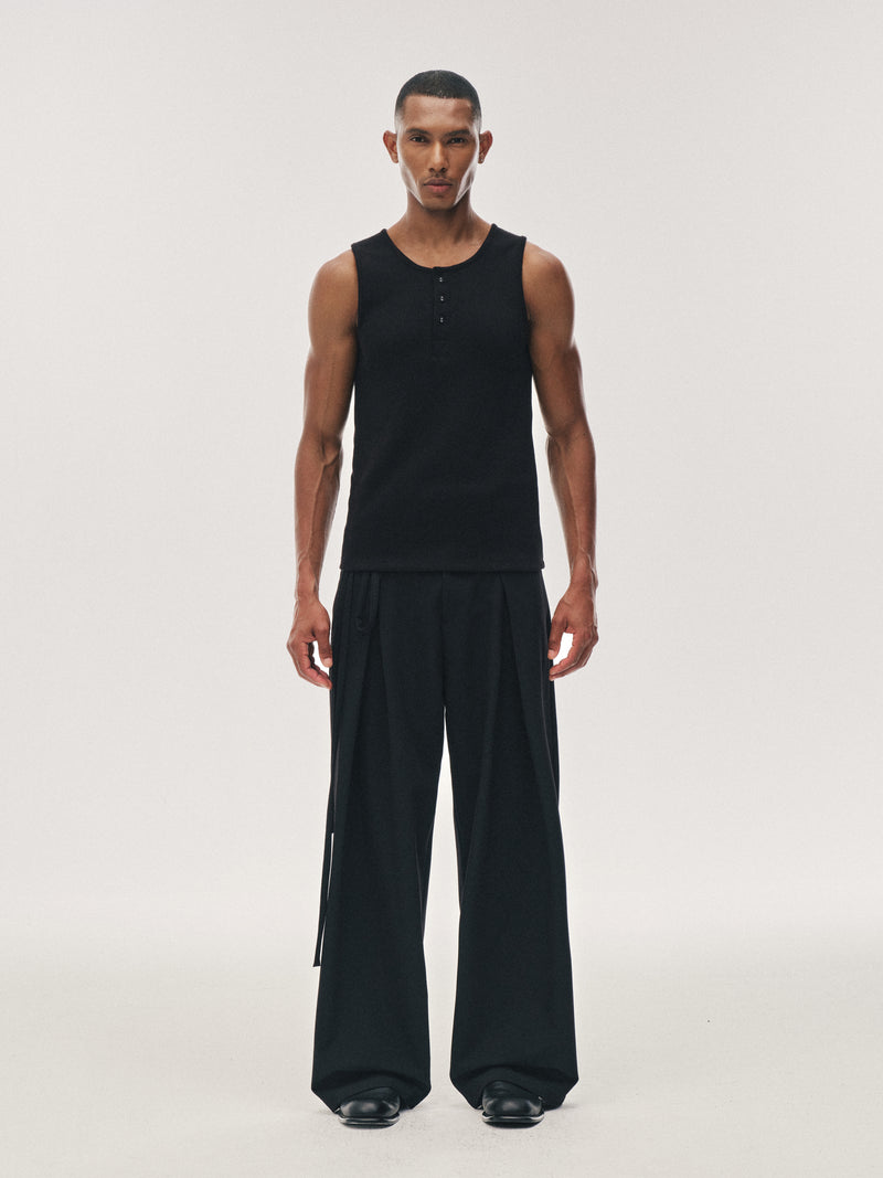 Pantalones drapeados