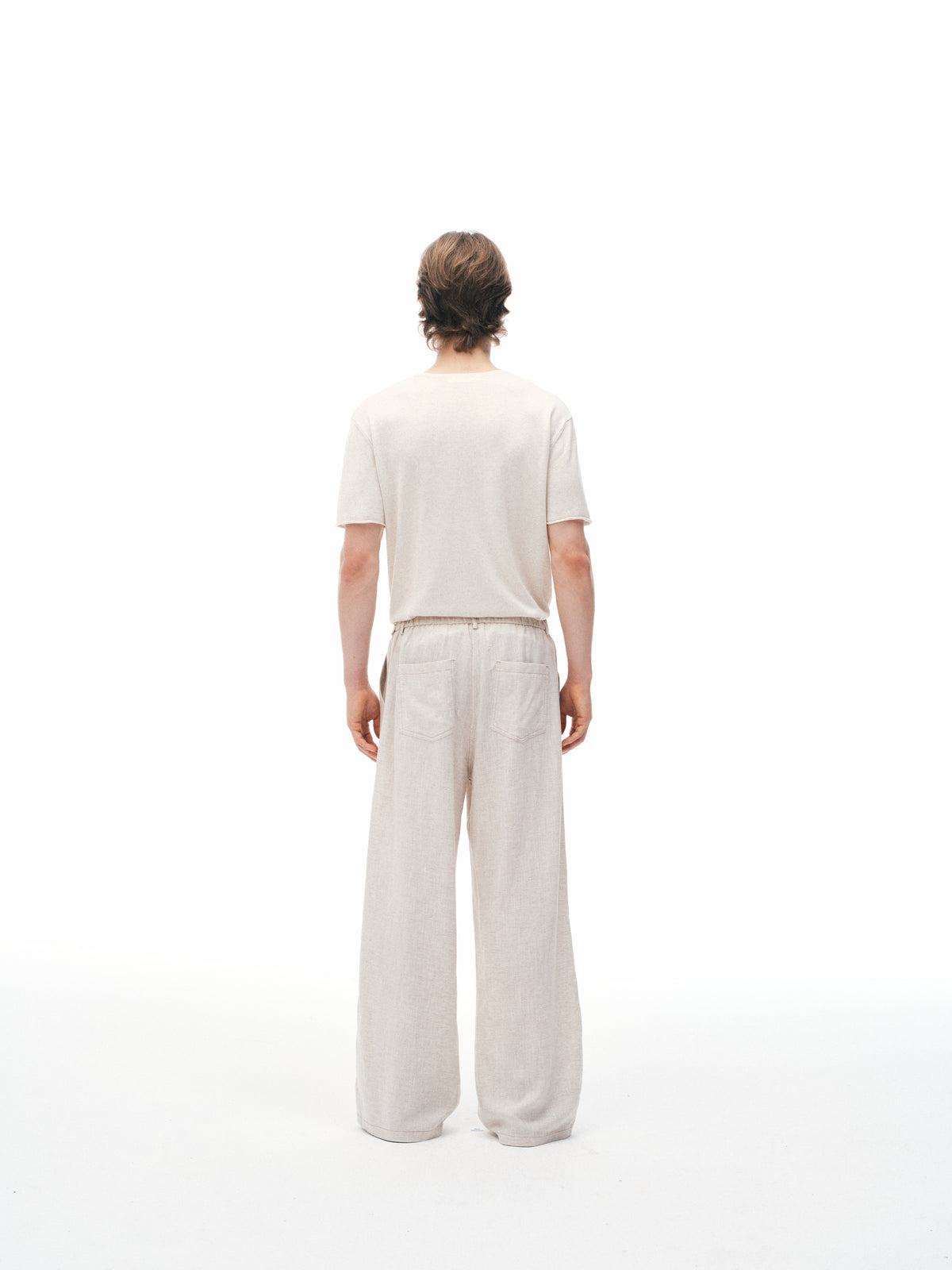 'No Meeting' Ramie Trousers