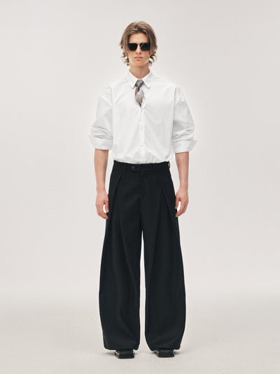 Column Pleat Trousers