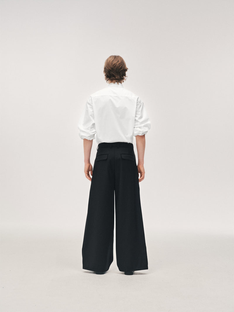 Pantalons à plis colonne