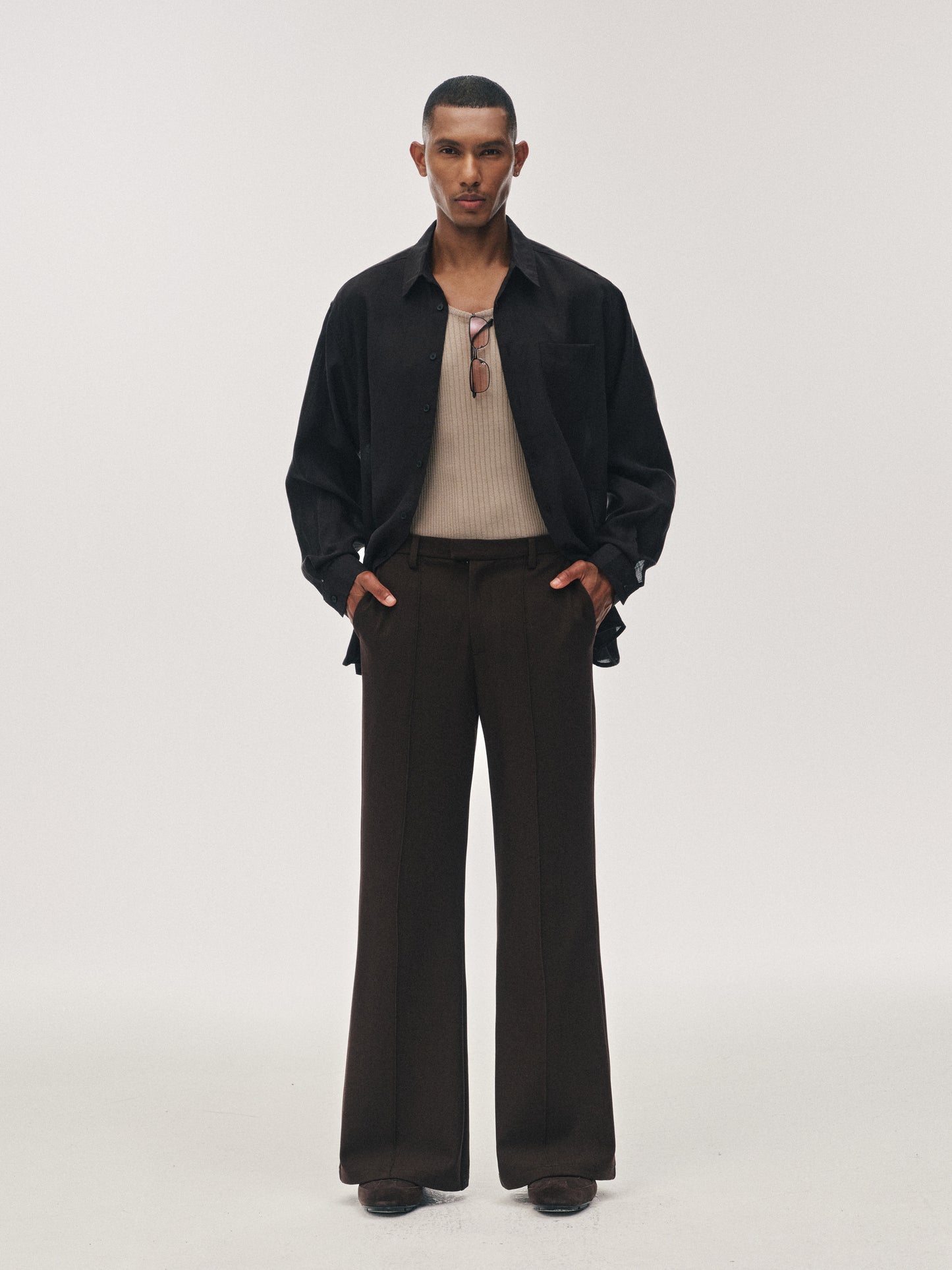 Pantalones campana suaves