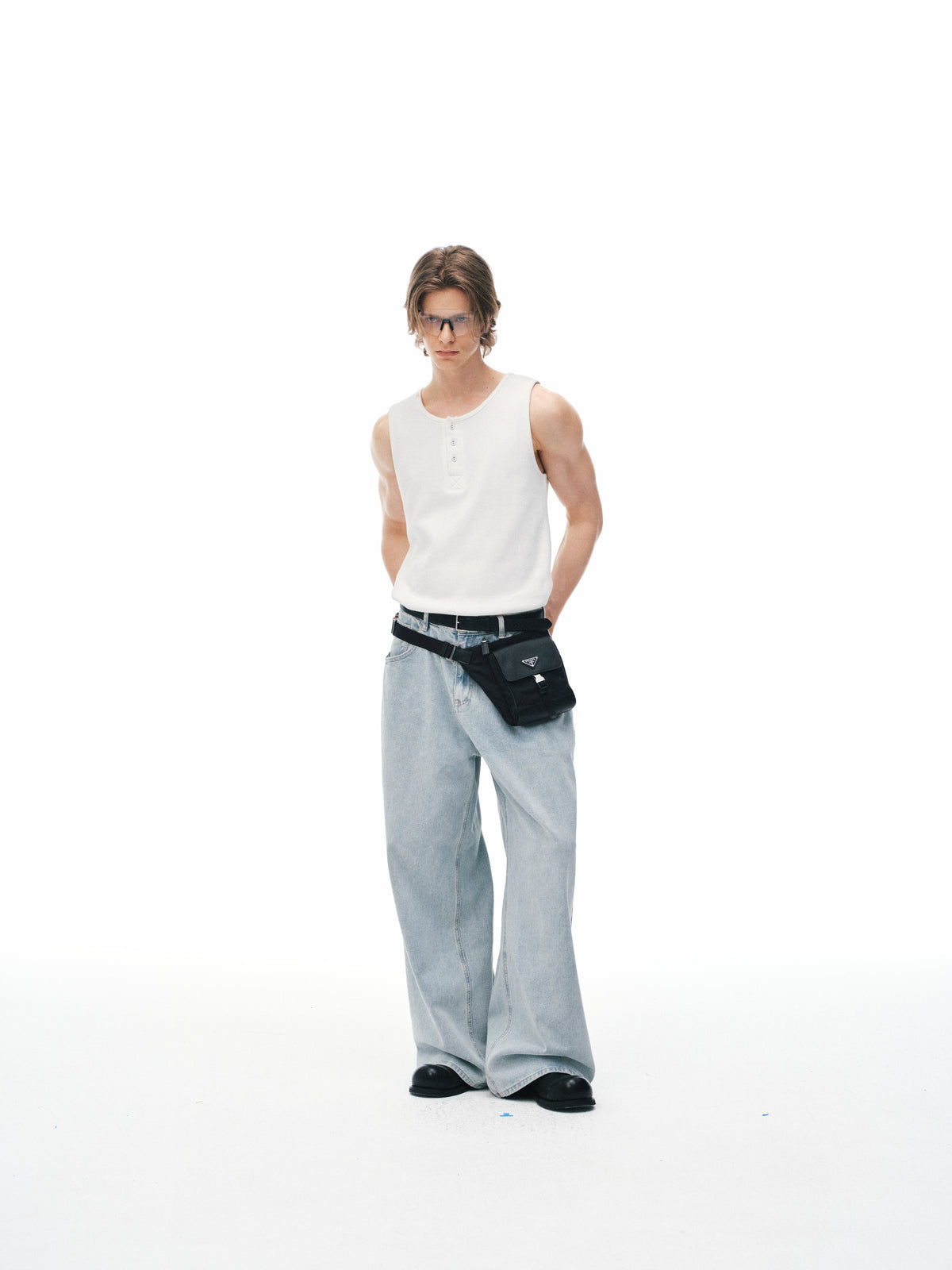 Jeans a Colonna in Denim 01