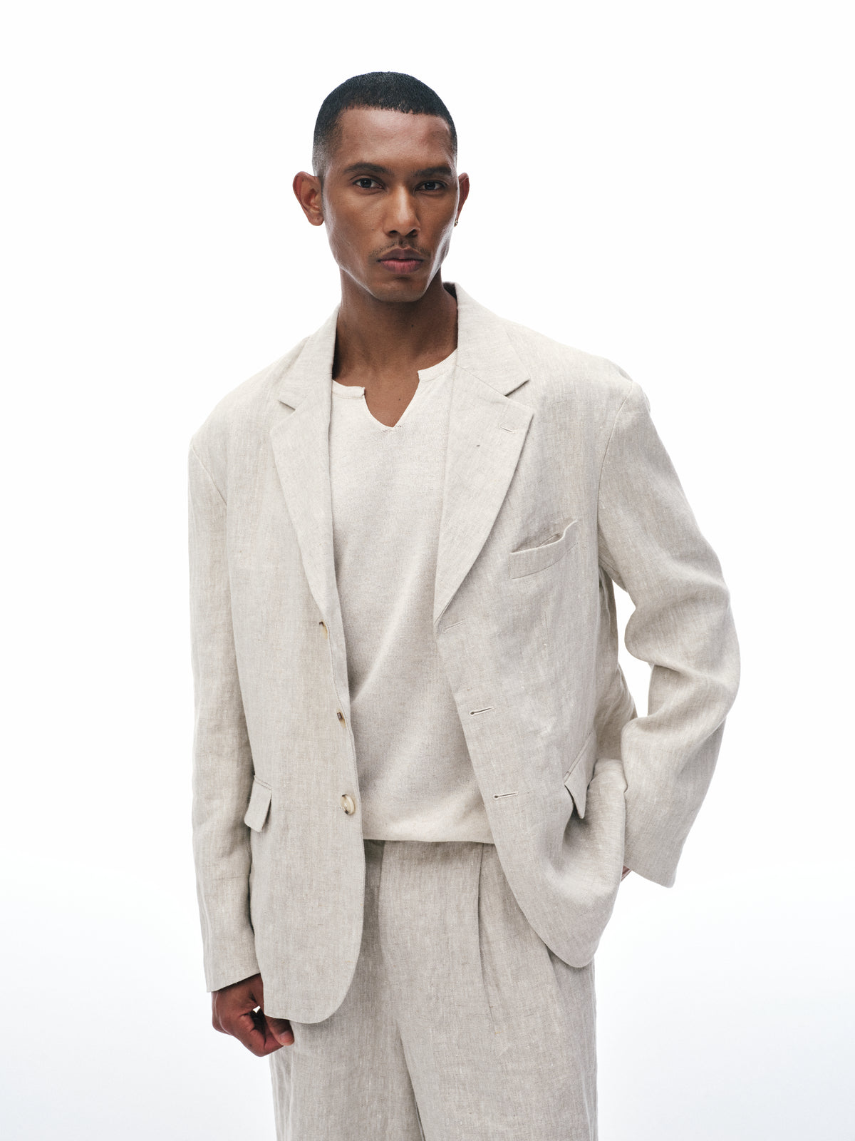 'After Hours' Linen Blazer