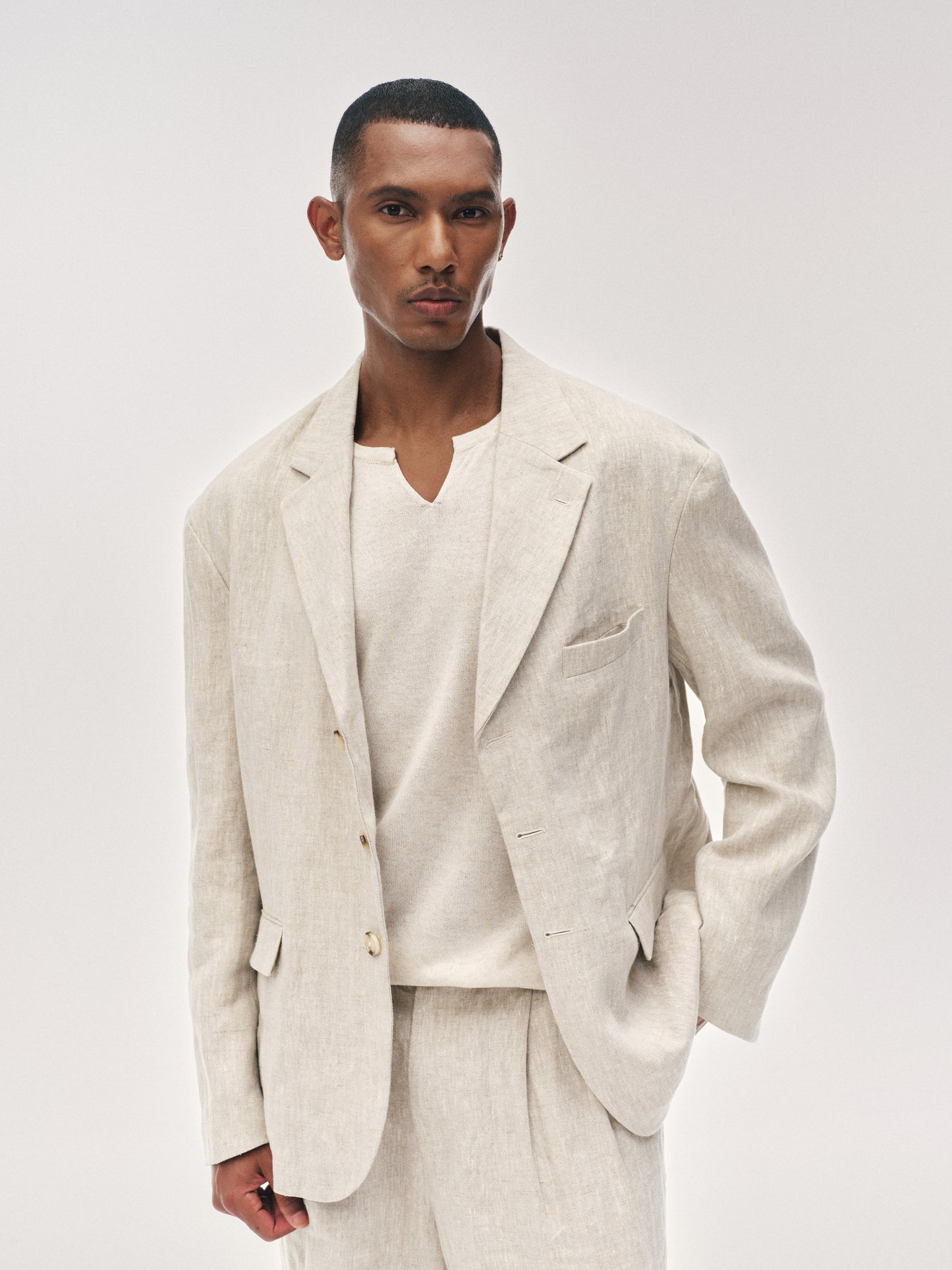 'After Hours' Blazer de Lino