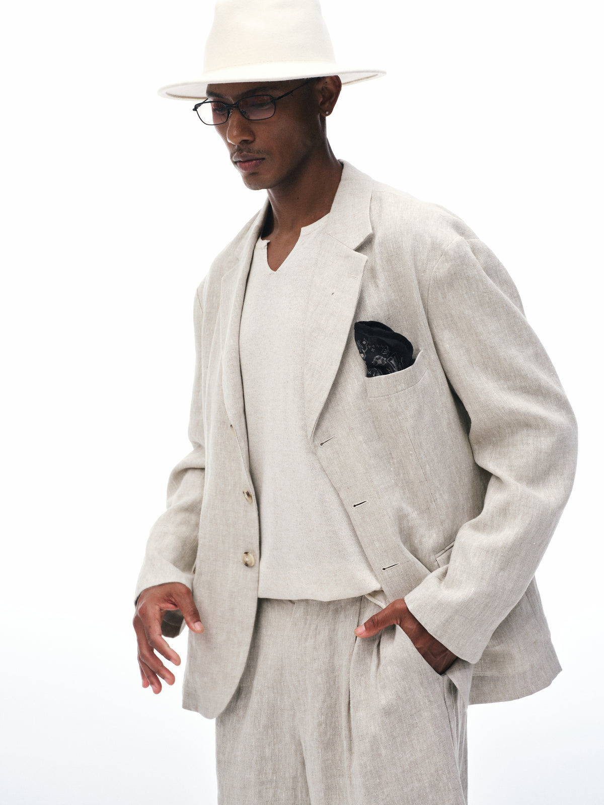 'After Hours' Linen Blazer