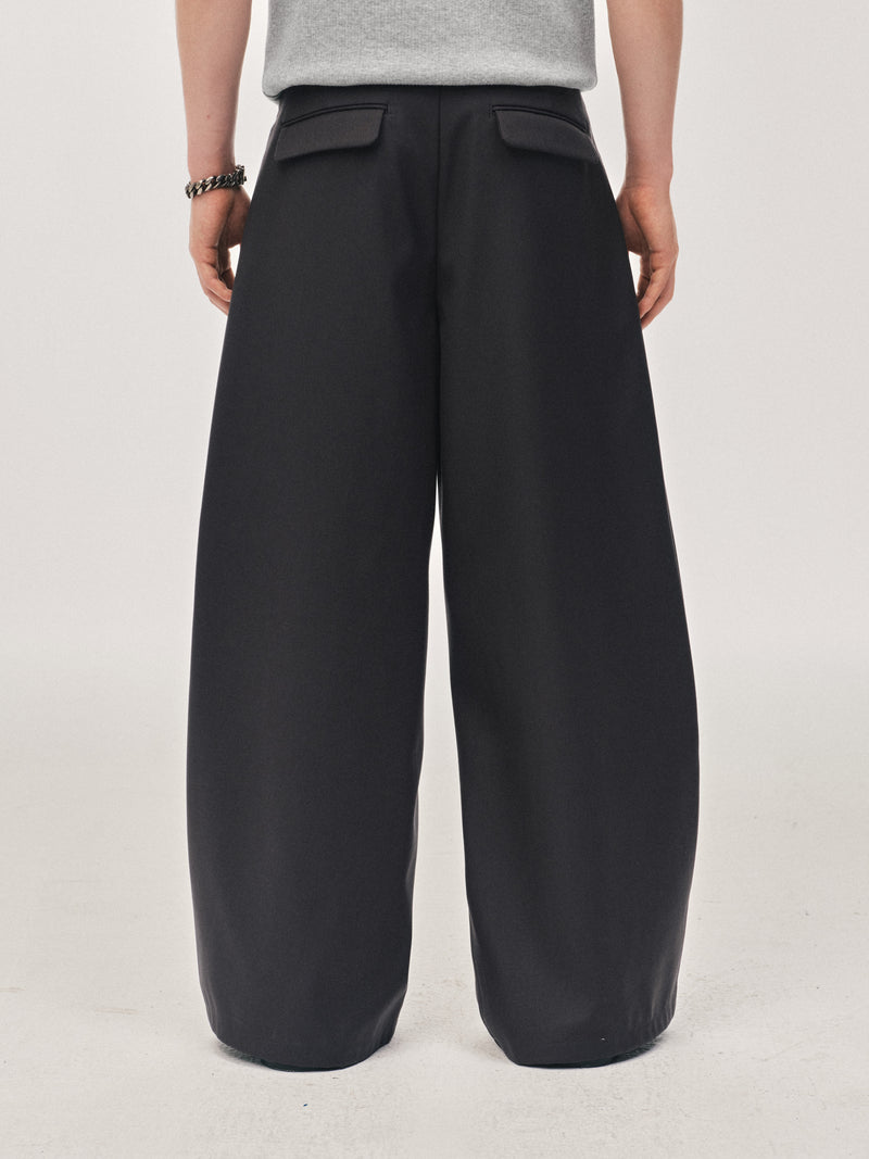 Pantalons à plis colonne