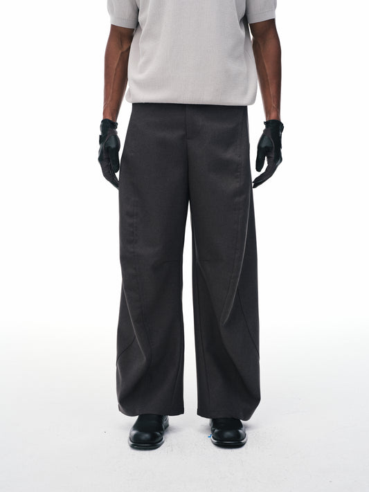 Pantalones de paneles plegados