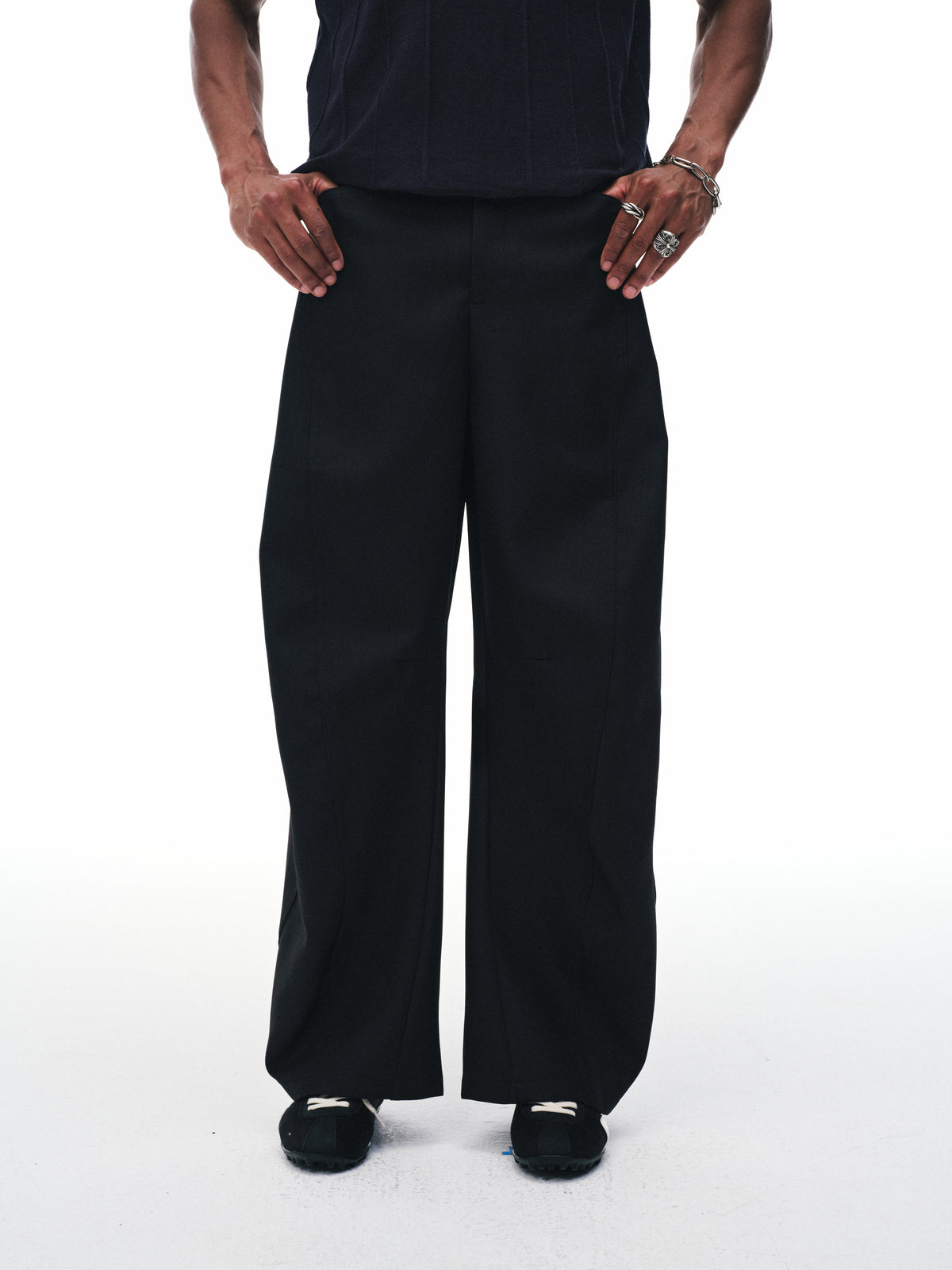 Folded Panel Trousers