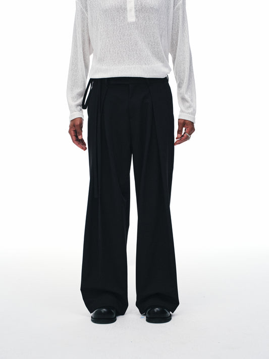 Pantalones drapeados