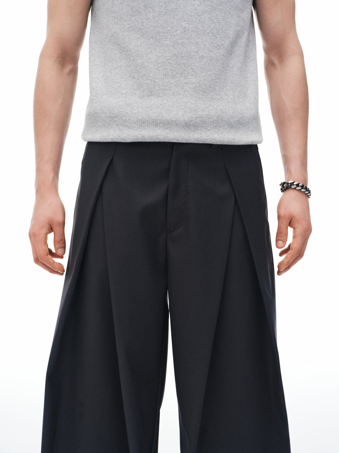 Column Pleat Trousers