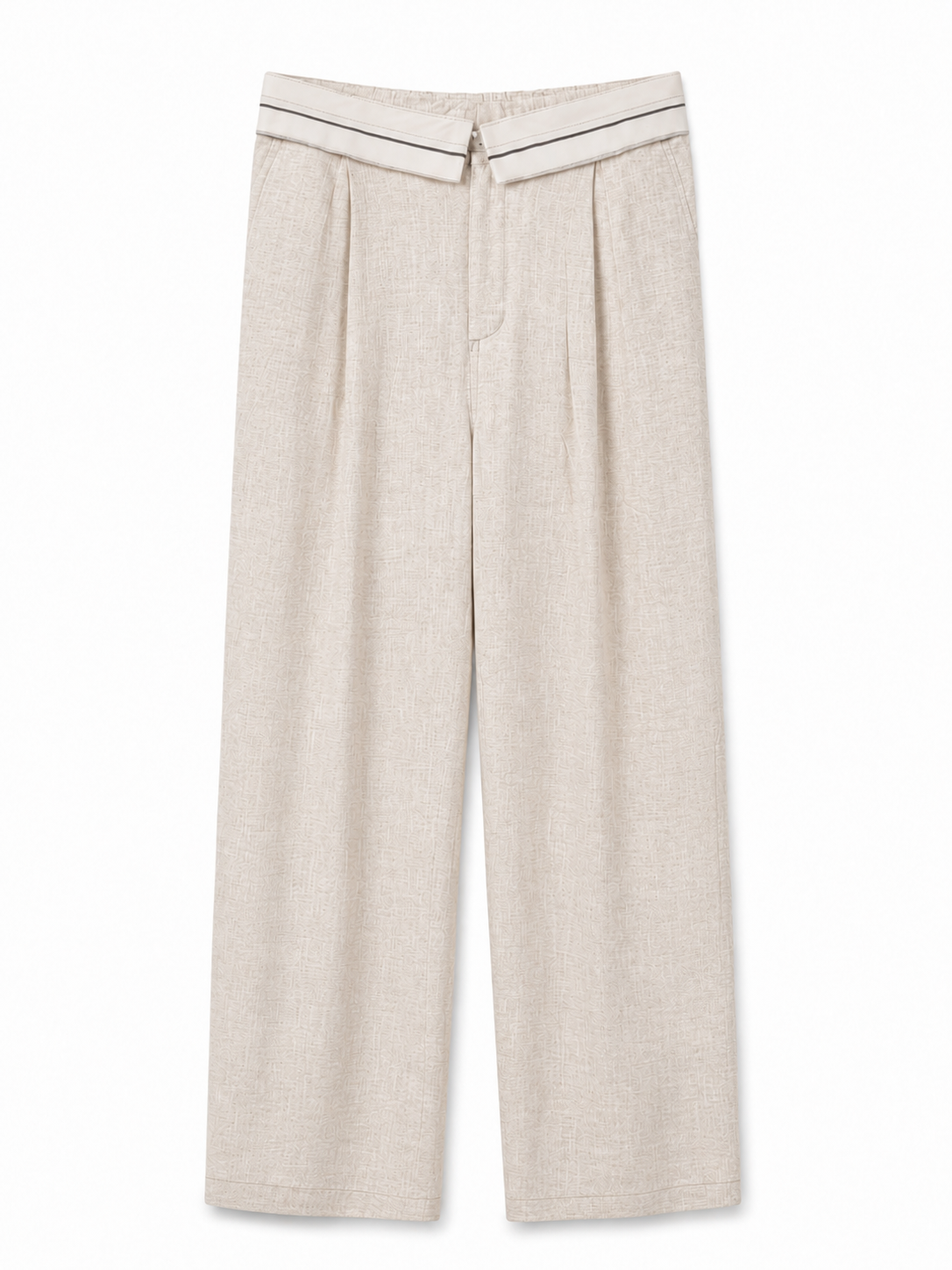 'No Meeting' Ramie Trousers
