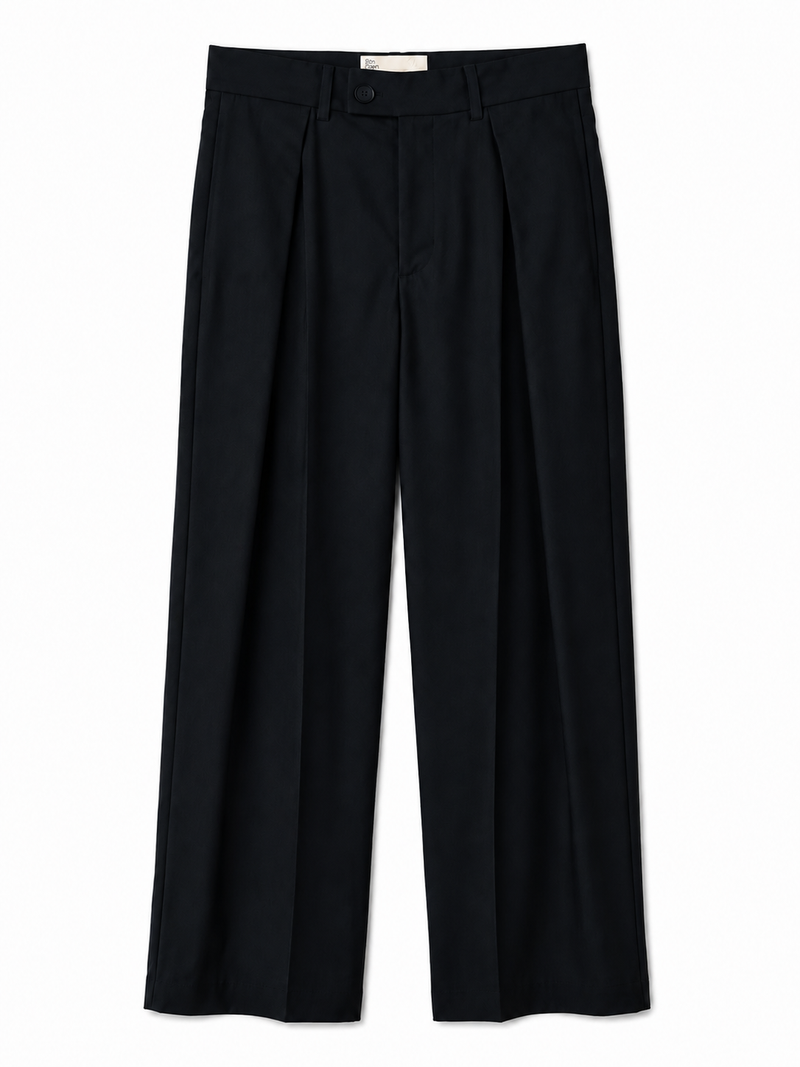Pantalons à plis colonne
