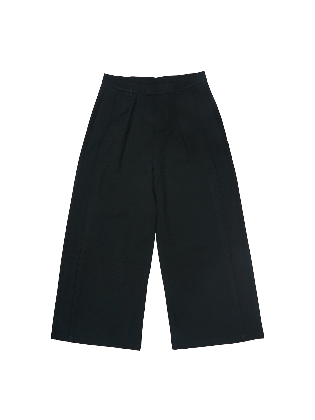 Wide Pleat Culottes in Black