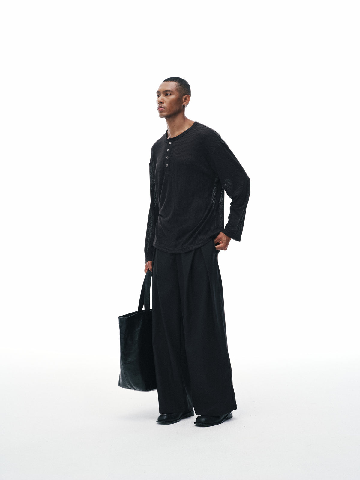 Column Pleat Trousers