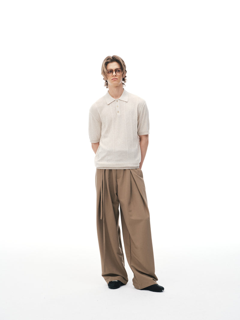 Pantalones drapeados