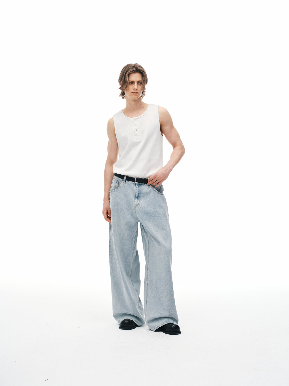 Jeans a Colonna in Denim 01