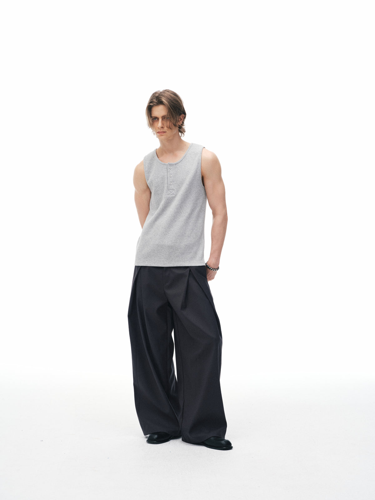 Column Pleat Trousers