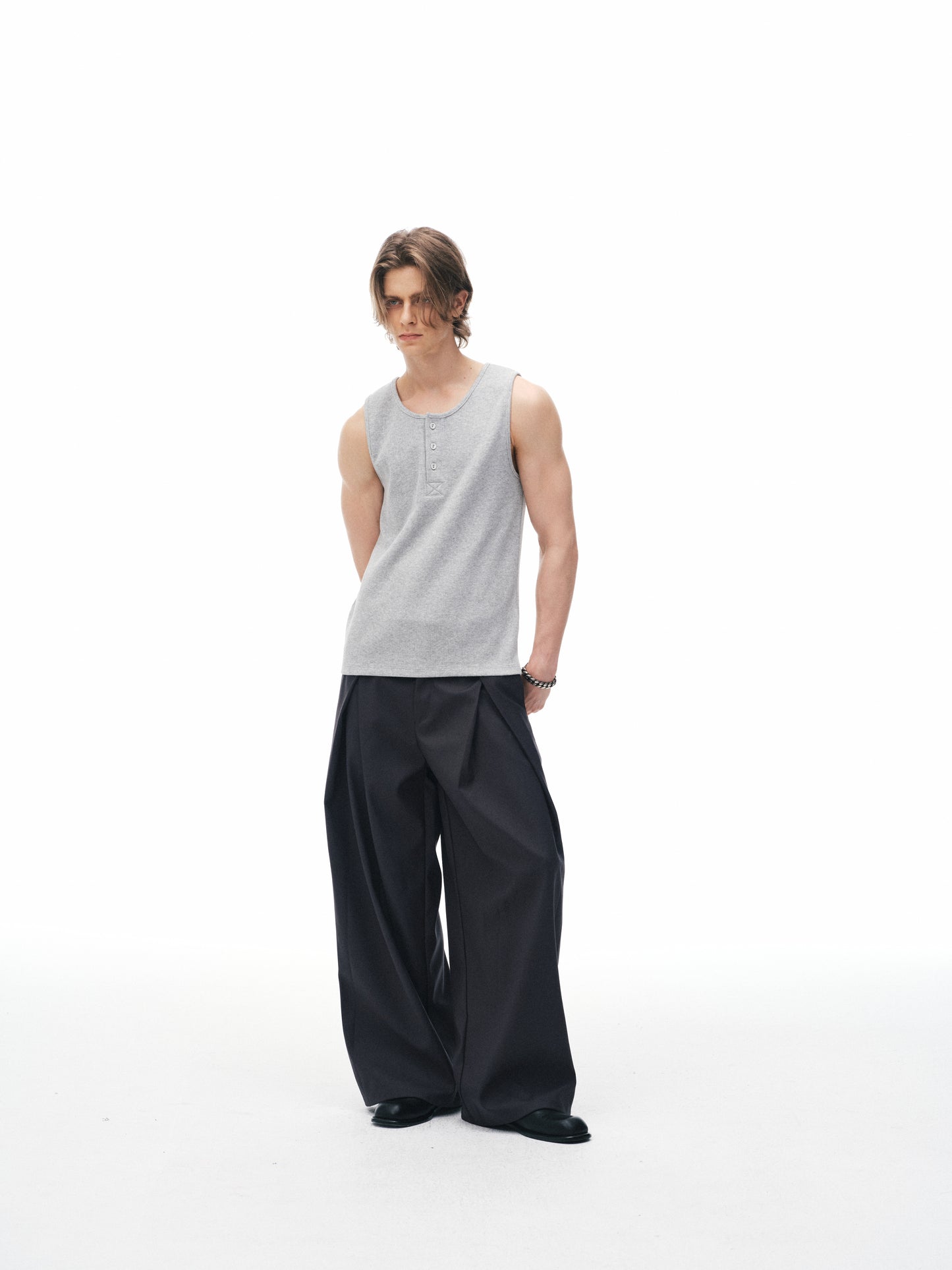 Column Pleat Trousers