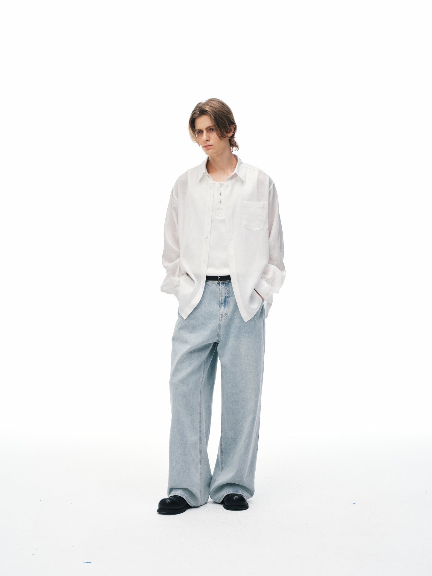 Jeans a Colonna in Denim 01